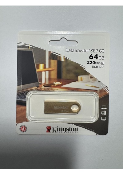 Kingston Datatraveler Se9 Gen 3-64gb - 220mb/s Okuma - Metal - Us