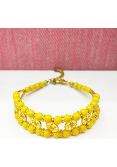 Oriental Kuyumculuk Jewellery Sarı Taşlı Bileklik Gold