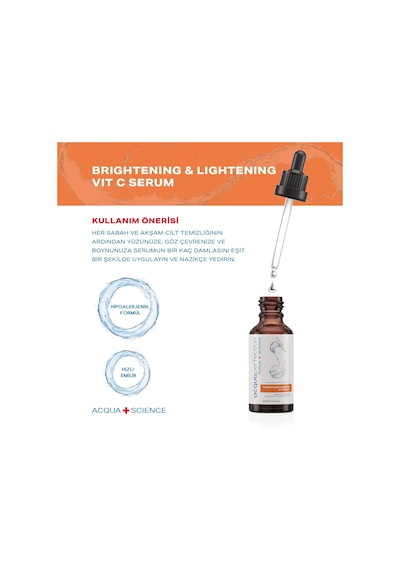 Acqua Perfection Aydınlatıcı ve Renk Tonu Eşitleyici Vitamin C Serum 30 ML