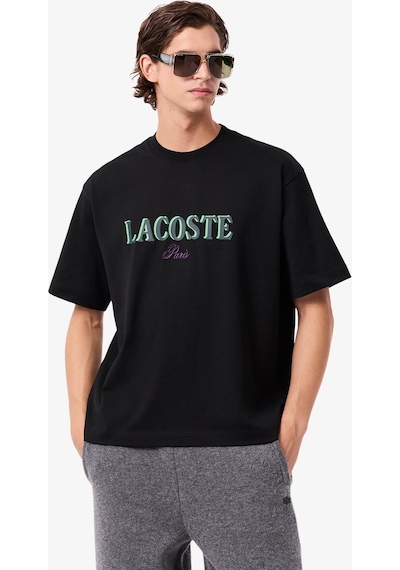 Lacoste Erkek Organik Pamuk Tişört Siyah