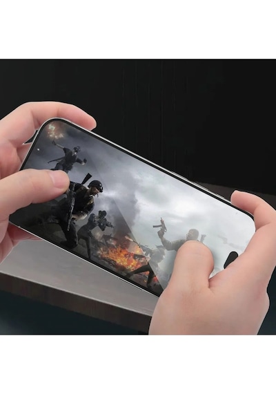 Apple Uyumlu iPhone 16 Pro Max Ekran Koruyucu Kırılmaz Cam Tamperli