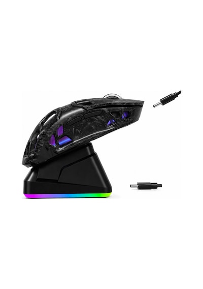 Jedel Gwh-111 Rgb Şarj Standlı 12000 Dpı Triple Bt/2.4ghz/kablolu Hafif Gaming Mouse Standart
