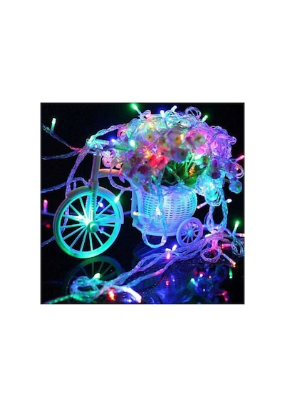 10 Metre Rgb 100 Ledli Fişli 8 Fonksiyonlu Yılbaşı Ağacı Işığı Organizasyon Led Işık Rgb