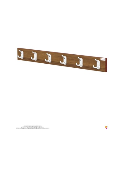 Arı 18 Kancalı Hol Askısı 3'lü Set 76,4x9,6 Cm - Şık Tasarım, Çok Amaçlı Düzenleyici Ve Yer Tasarrufu Kahverengi