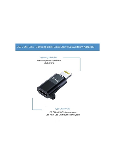 Cl2 Lightning Usb C Şarj Ve Data Aktarım Destekli Kulaklık Adaptörü Dönüştürücü, 2 Adet Aux S