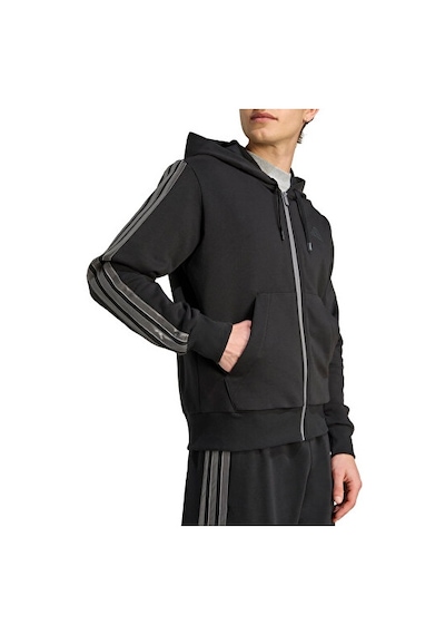 Adidas M Ess Hld Fz Hd Erkek Günlük Ceket Jm1695 Siyah Siyah