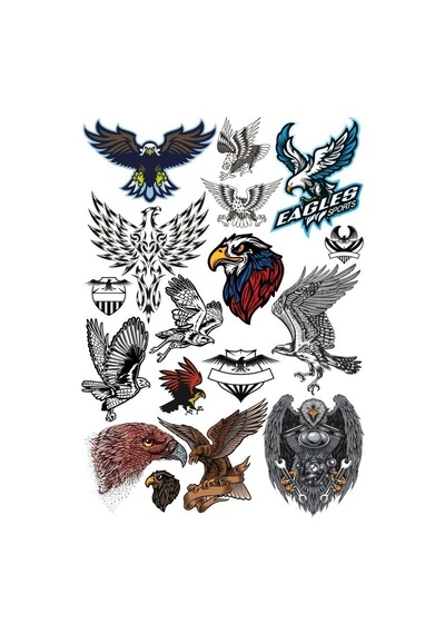 Kartal Eagle Sticker Set-10 15 Parça Telefon, Tablet, Defter, Laptop Sticker