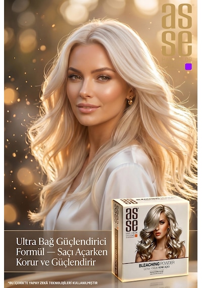 Asse Hair Colors For Professionals Bleaching Powder Ultra Yoğun Saç Renk Açıcı