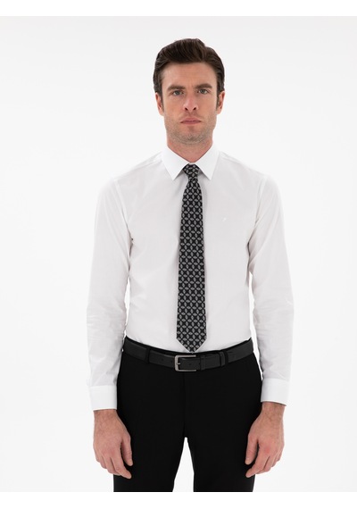Cacharel Beyaz Slim Fit Pamuklu Oxford Gömlek