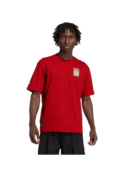 Kc7914-e Adidas Flag Gfx Ss T Erkek T-shirt Kırmızı Kc7914-e