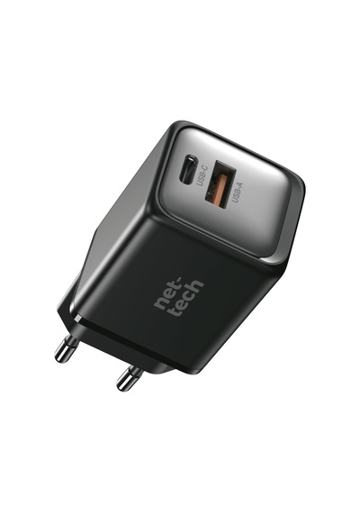 Neh 45w Gan Teknolojili Hızlı Şarj Adaptörü Siyah, Çift Giriş Usb-c & Usb-a , Type-c Uyumlu, Kompakt Ve Güçlü