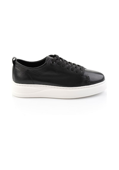 Bambi Siyah Hakiki Deri Erkek Sneaker E01593202503 Siyah