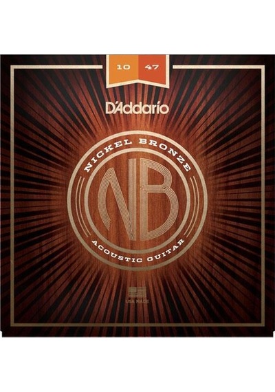 D'addario Nb1047 Nickel Bronze Akustik Gitar Tel Seti - 10-47 Extra Light Profesyonel Kaplanmamış Premium Alaşım, Gitarın Doğal Ahşap Tonunu Öne Çıkarır, Berrak Ve Odaklanmış Ses