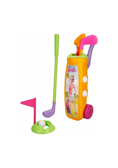 Barbie Golf Arabası Oyuncak Eğitici Oyun Seti Sarı