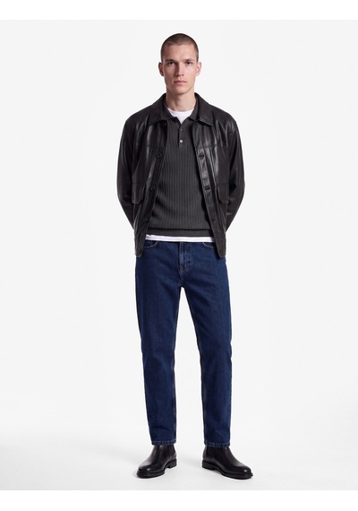Koton Normal Bel Cepli Pamuklu Vintage Straight Fit Jean Pantolon Koyu İndigo 7wam40148nd