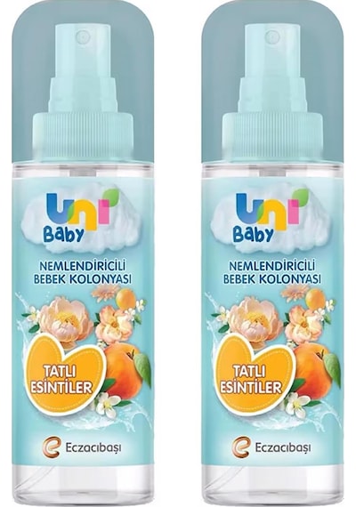 Uni Baby Nemlendiricili Bebek Kolonyası Tatlı Esintiler 150 Ml X 2