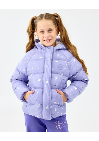 Skechers G Puffer Jacket Büyük Kız Çocuk Lightlilac Mont Sk2520052-2195 Lightlilac