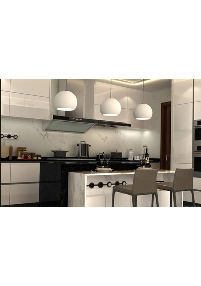 Riolight Modern Beyaz 2 Içi Beyaz Masa,Bar Üstü Tekli Metal Sarki