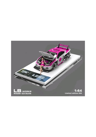 Tpc Nıssan Silvia Lb S15 - Liberty Walk + Figure - Pink/white - 907819759