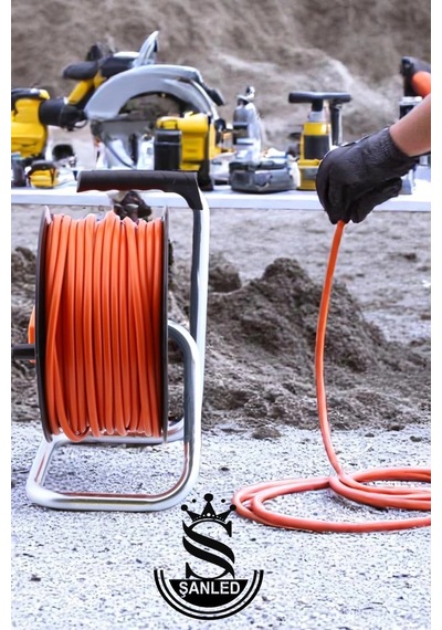 Makaralı 3x2,5 Mm 4 Prizli Seyyar Kablo 20 Metre Diğer