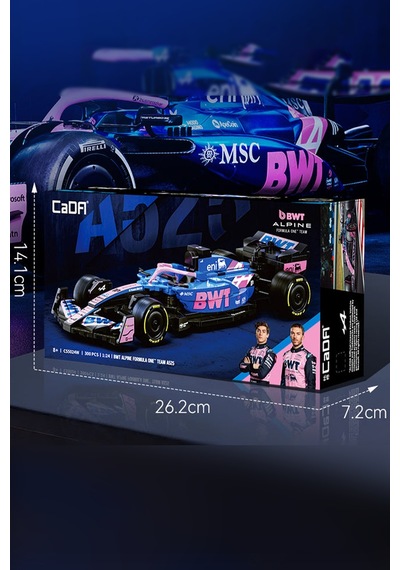 Cada Bwt Alpıne F1 Formula Aracı 1/24 Scale -c55024w 300 Parça Oyuncak Yapım Seti Blok