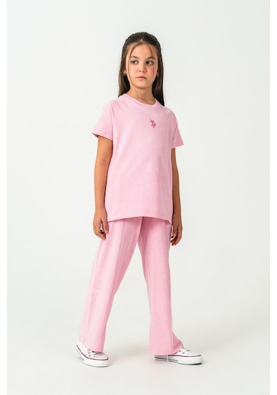 U.s. Polo Assn. Kız Çocuk Pembe Pijama Takım Us2529-c-v2 Pembe