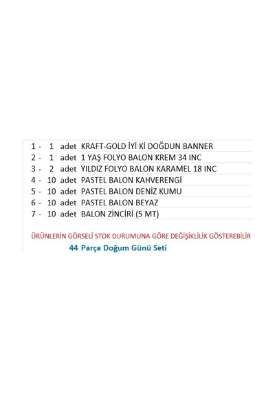 Kraft Gold Retro Banner 1 Yaş Kahve -beyaz Konsept Doğum Günü Seti