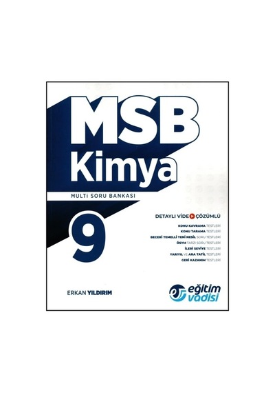 Eğitim Vadisi Yayınları 9. Sınıf Kimya Msb Multi Soru Bankası