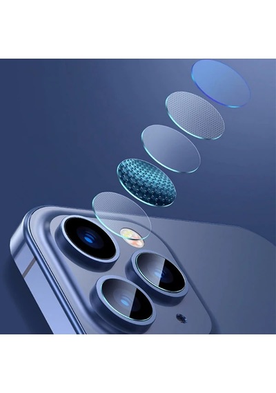 Baseus Apple     Uyumlu iPhone 12 Pro 6.1-pro Max 6.7 Tempered Kamera Lens Koruma Camı 2set- 5775