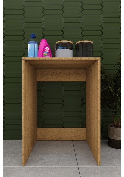 Lüks Çamaşır Makinesi Dolabı %100 Mdf Çamaşır Kurutma Banyo Dolabı Bd07 Karına
