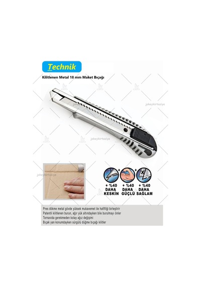 Technik Metal Gövdeli Büyük Boy Falçata