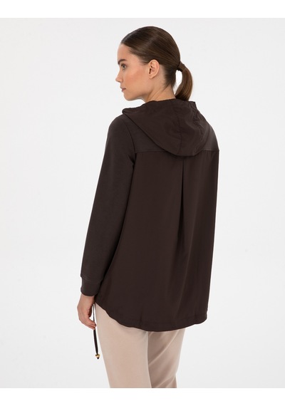 Pierre Cardin Kadın Kahverengi Sweatshirt 50314041-vr029 Kahverengi