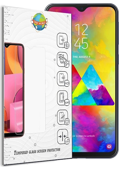 Samsung Uyumlu M20 Temperli Ekran Koruyucu Kırılmaz Cam Sadece Tam Kaplayan Ekran Koruyucu Istiyorum