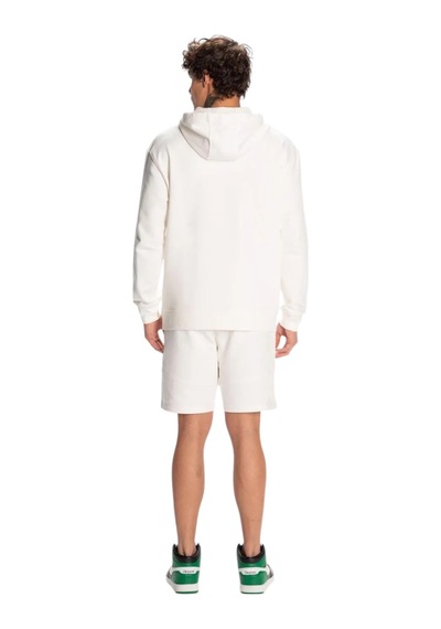 Kappa Authentic Theo Erkek Beyaz Regular Fit Hoodie Beyaz