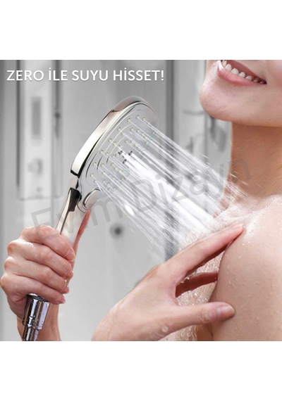 Aqua Bagno Zero El Duşu - Duş Başlığı 3 Fonksiyonlu Krom