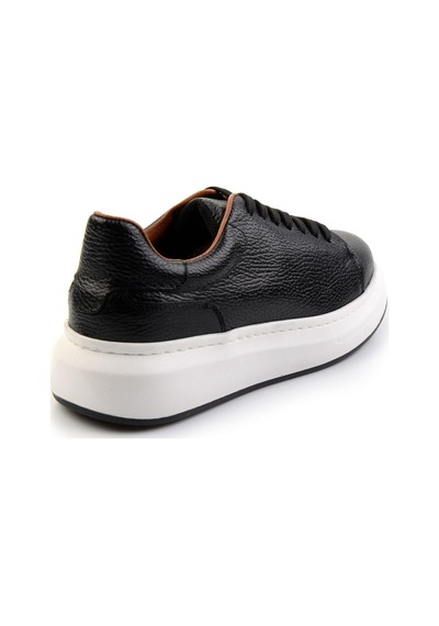 Bambi Siyah Leather Erkek Sneaker E01401098040 Siyah