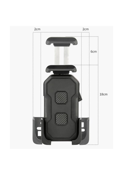 Apera Mt54 Motor Motosiklet Ve Bisiklet Telefon Tutucu Gidon Uyumlu Yük Siyah