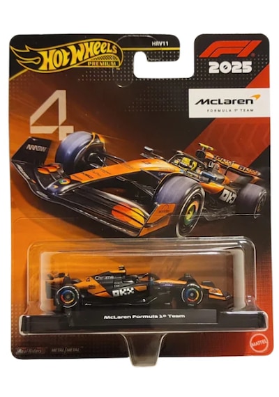 Hot Wheels Premium Formula 1 2025 Mclaren F1 Team 4 Turuncu