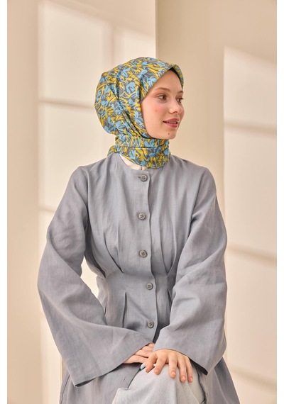 Silk Home Soft Eşarp 73091-20 Füme, Sarı, Bebe Mavi
