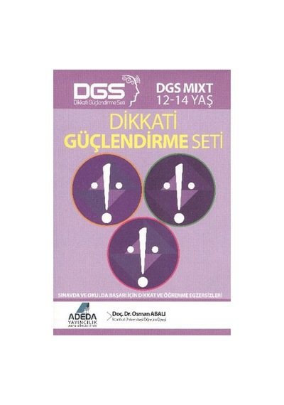 Dikkati Güçlendirme Seti Mixt 12 - 14 Yaş - Osman Abalı - Adeda