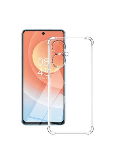 Tecno Uyumlu Camon 19 Kapak Kamera Korumalı Airbag Antishock Köşe Korumalı Şeffaf Silikon Kılıf