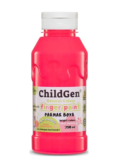 Childgen Süper Yıkanabilir 3'lü Parmak Boya Neon Set 3x350ml