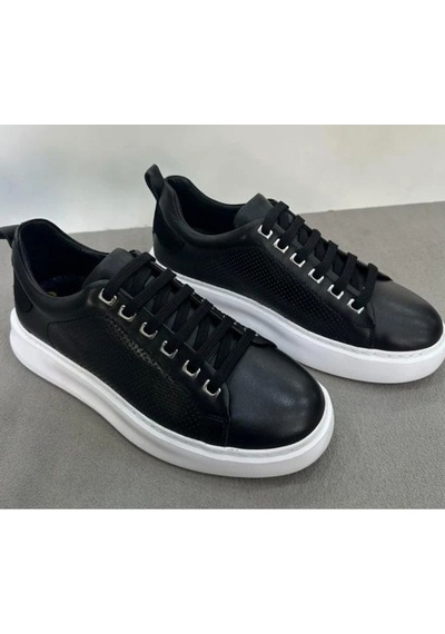 Scatto Erkek Deri Sneaker Siyah