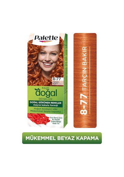 Palette Kalıcı Doğal Renkler Saç Boyası 8 - 77 Tarçın Bakır (551838763)