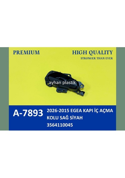 Kapı - 225 - İç Açma Kolu Sağ Fıat Egea - Dpmıx-hb - 15- Siyah Kapı İç Açma Kolu