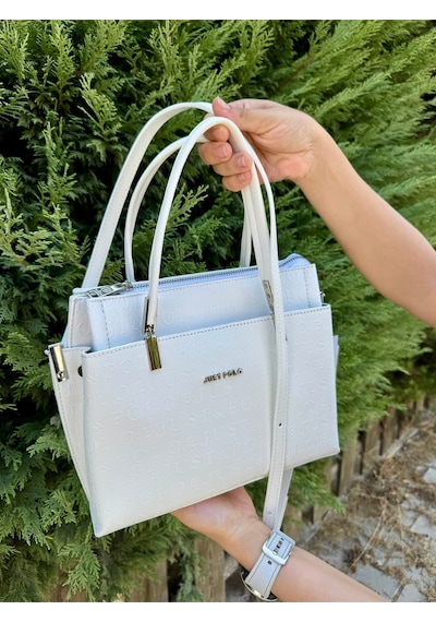 Just Polo Kadın Beyaz Orta Boy El Ve Omuz Çantası Shoulder Bag