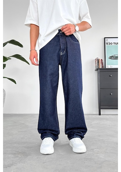 Koyu Mavi Basic Premium Regular Pantolon Koyu Mavi