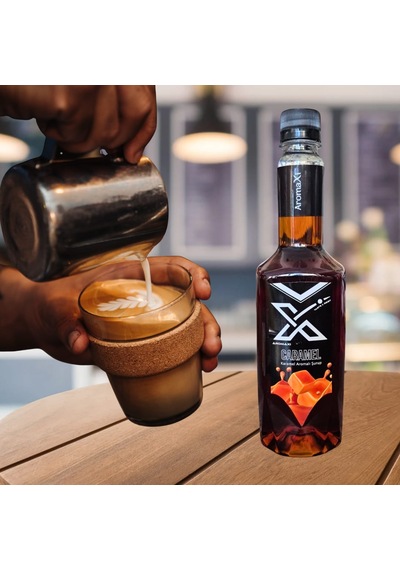 Aromax Karamel Aromalı Kahve Şurubu 700 Ml