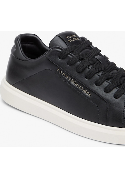 Tommy Hilfiger Icon Court Hafif Parlak Kadın Siyah Sneaker Fw0fw08949bds Siyah