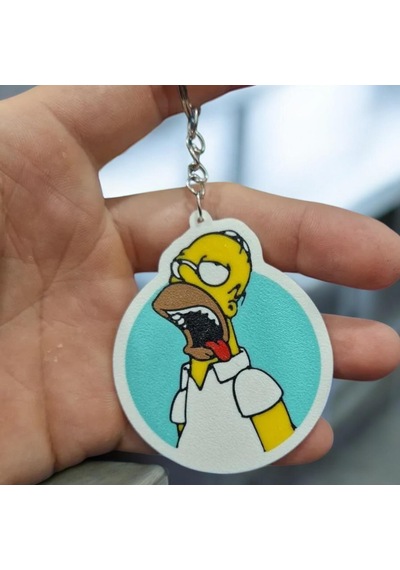 Çılgın Homer Sevimli Figür Karakter Anahtarlık Çok Renkli